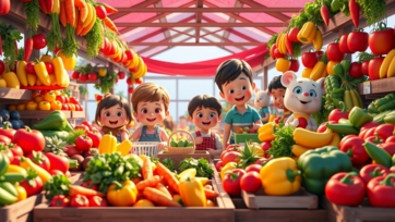 Learn Fruits and Vegetables for Kids