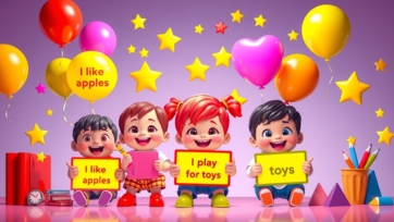 Learn Simple Sentences with Fun for Kid