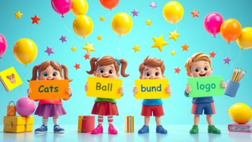 Learn Basic English Words with Fun for Kids