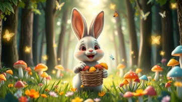 Bunny Collects Mushrooms | Cute & Fun Forest Adventure